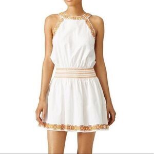 TORY BURCH Embroidered Bridget White Dress MEDIUM